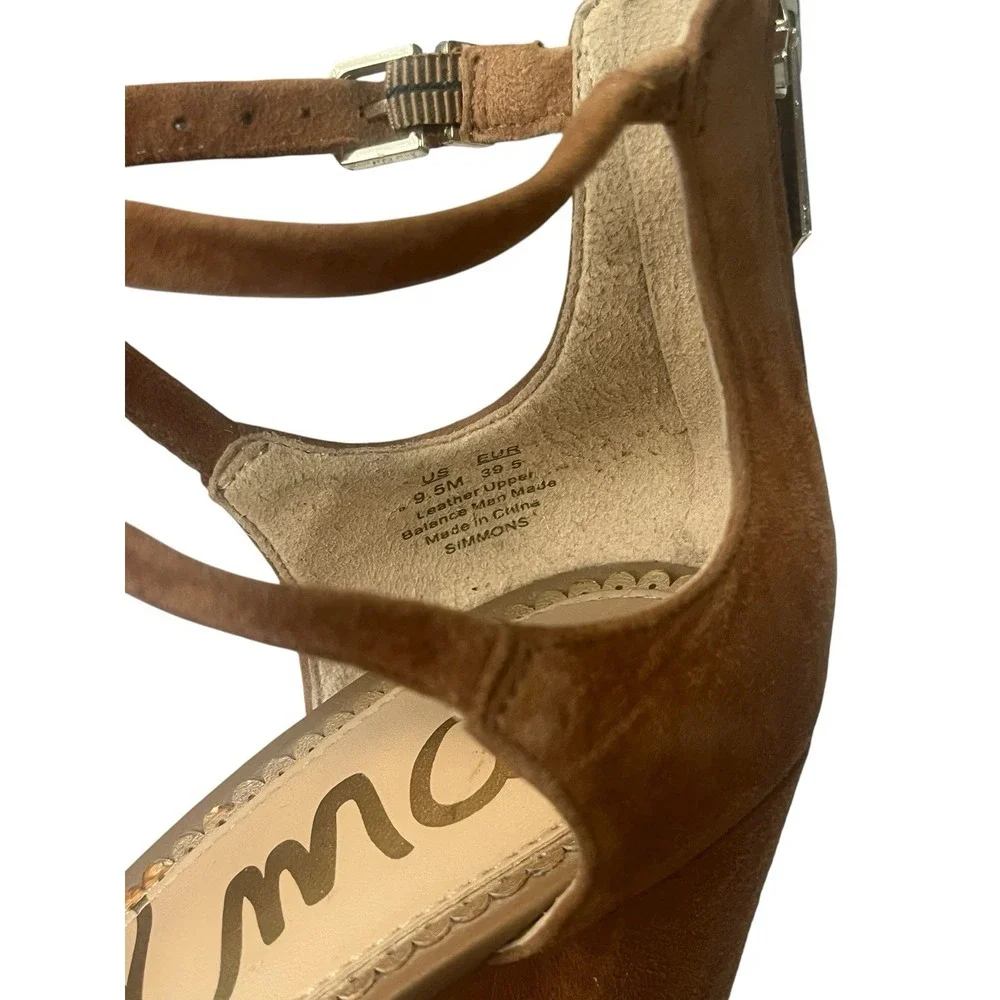 Sam Edelman Women's Simmons Heels, Size 9.5, Camel Suede - Picture 5 of 8